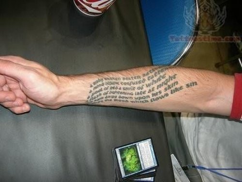 Cool Words Tattoos On Arm
