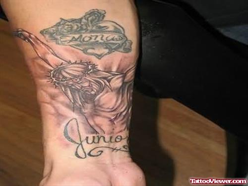 Kind Jesus Tattoo On Wrist