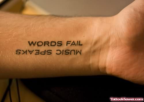 Words Tattoos On Wrist