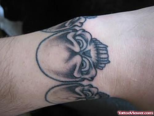 Skull Tattoo On Wrist
