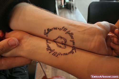 Tumblr Couple Wrist Tattoo