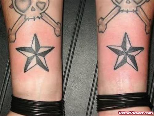 Stars Tattoos On Wrists