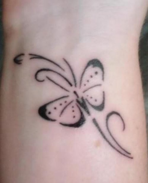 Wrist Butterfly Tattoo