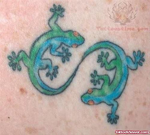 Lizards - The Yin Yang Tattoo