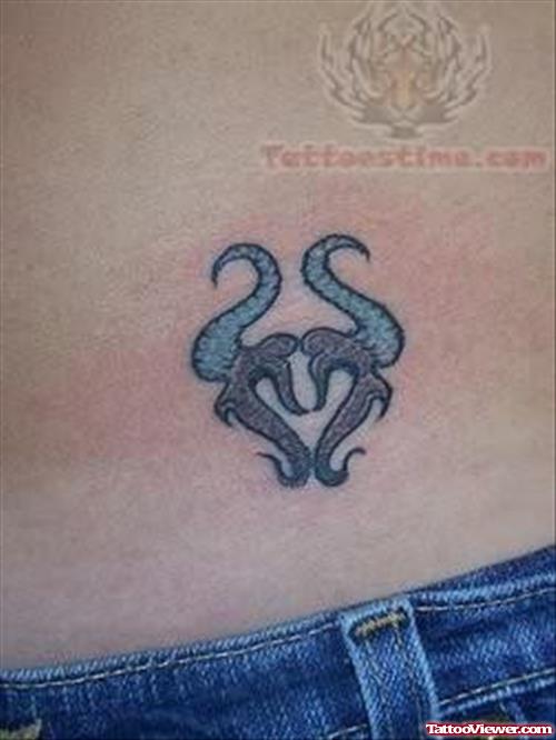 Taurus Tattoo On Waist