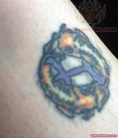 Zodiac Sign Tattoo of Pisces