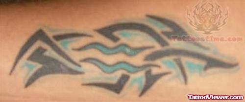 Aquarius Tribal Tattoo