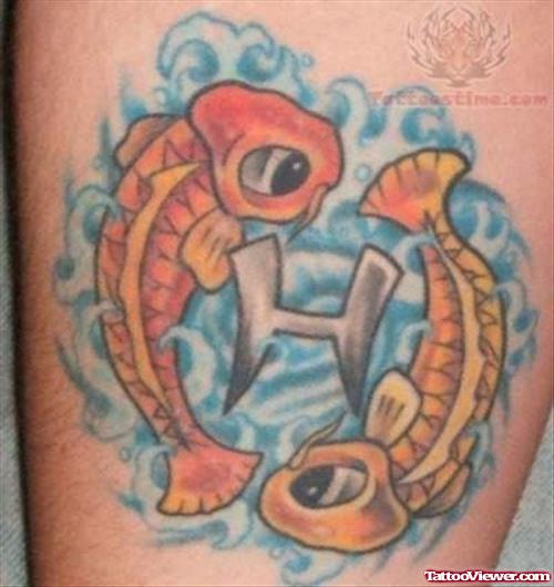 Pisces Tattoo Sign