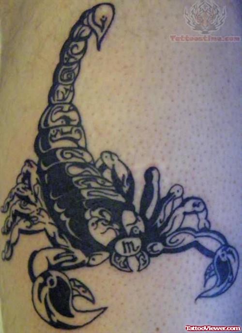 Scary Scorpio Tattoo