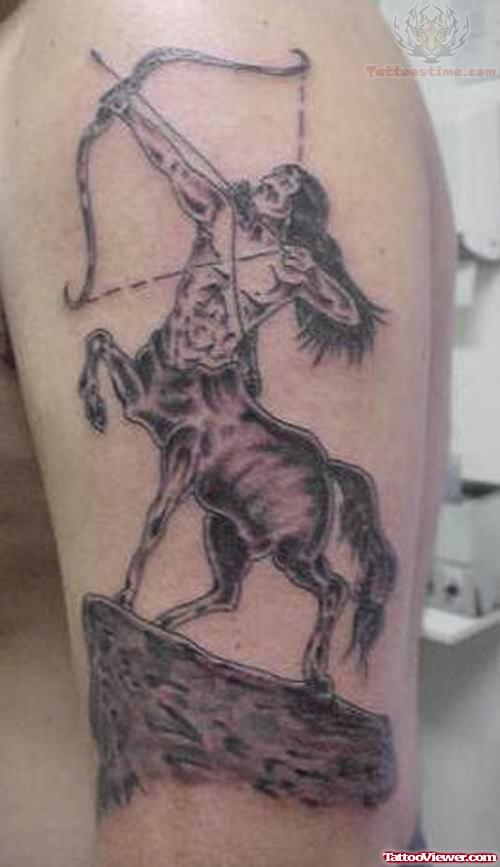 Sagittarius Sign Tattoo on Arm