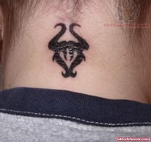Taurus Tattoo on Nape