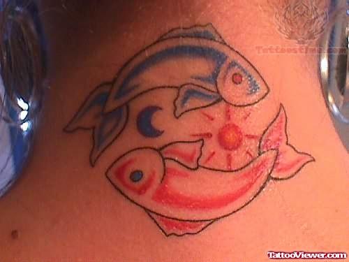 Pisces Zodiac Tattoo