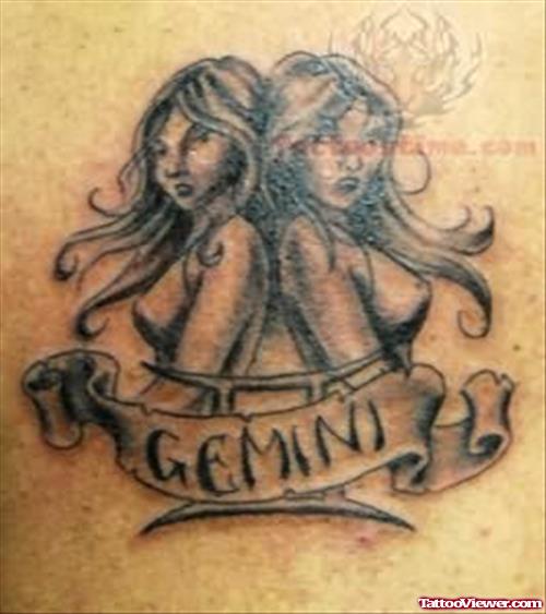 Popular Gemini Zodiac Tattoo