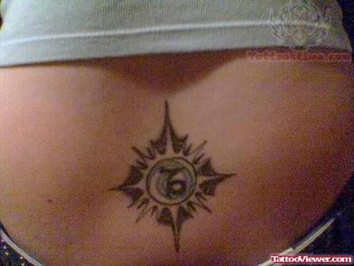 Lovely Capricorn Tattoo On Waist
