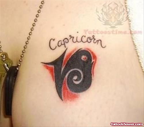 Beautiful Capricorn Zodiac Tattoo