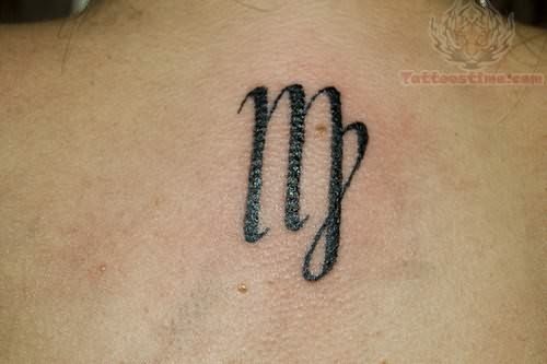 Virgo Tattoo Design on Back