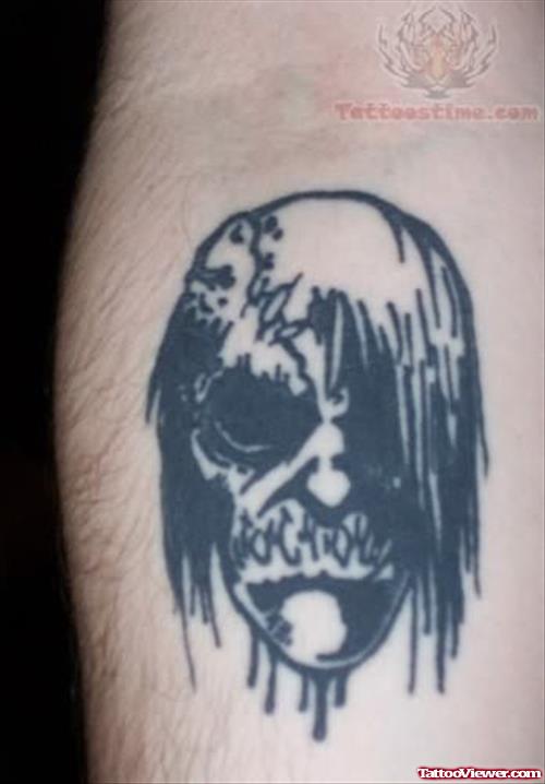 Zombie Black Ink Tattoo