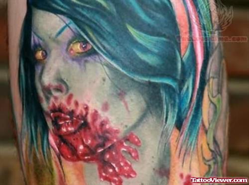 Gruesome Zombie Tattoos