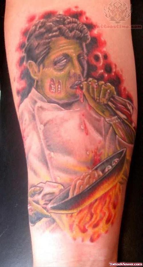 Bleeding Man Tattoo