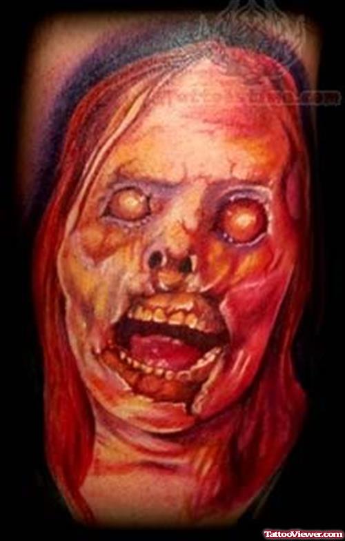 Zombie Girl Tattoo Pictures