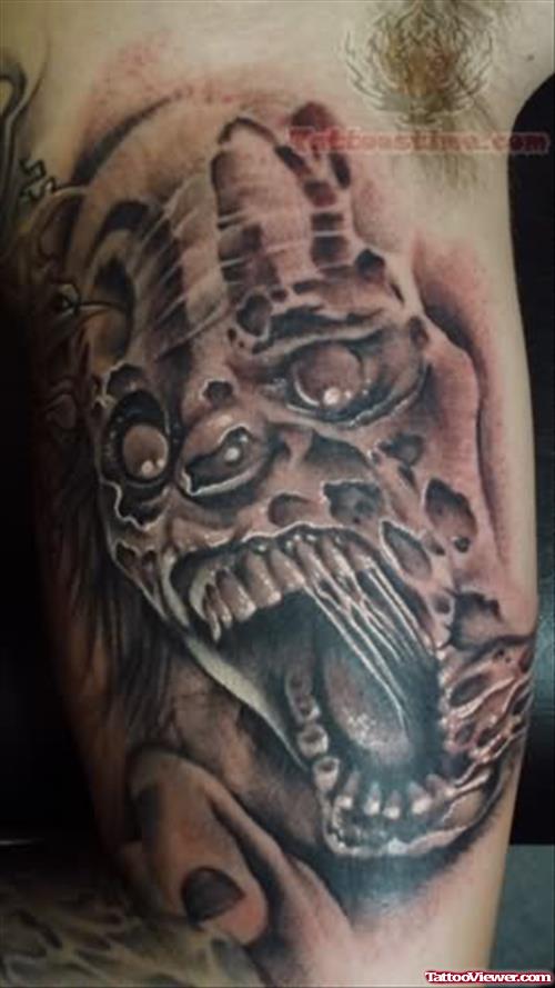 Holy Clown Zombie Tattoo