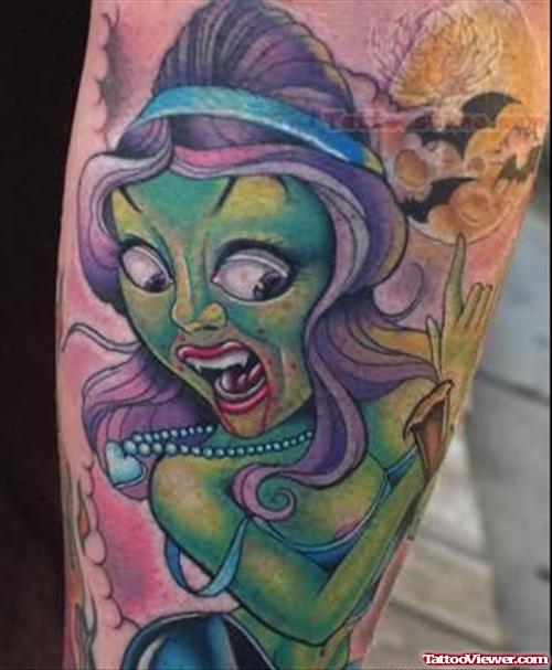 Funny Zombie Tattoo