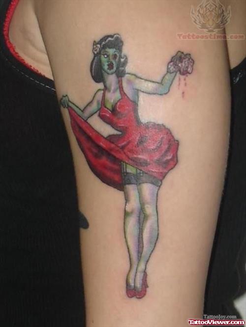 Zombie Pinup Tattoo