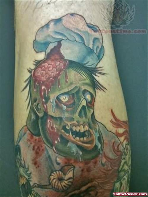 Zombie Chef Tattoo
