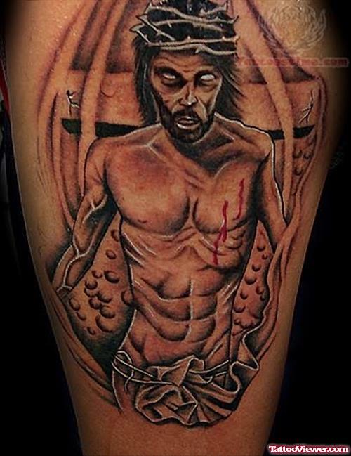 Jesus Zombie Tattoo