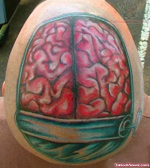 Zombie  Brain Tattoo