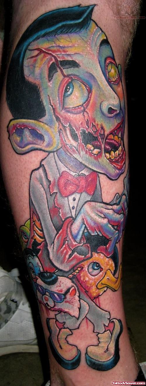 Pee Wee Zombie Tattoo