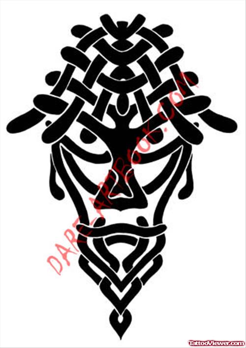 Tribal Native African Tattoo design