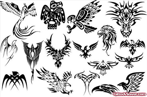 African Birds Tattoos Designs