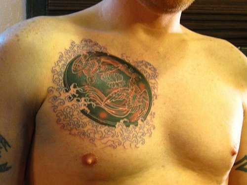 African Chest Tattoo For Men