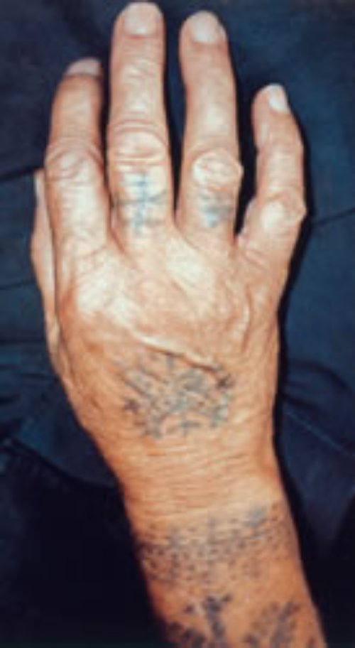 African Tattoo On Right Hand