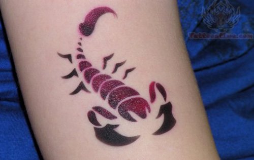 Airbrush Color Scorpio Tattoo