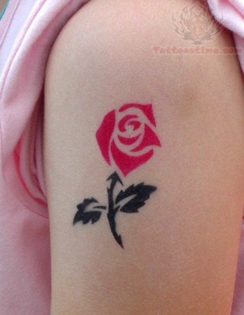 Beautiful Rose Temporary Airbrush Tattoo