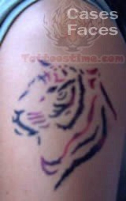 Tiger Head Airbrush Tattoo