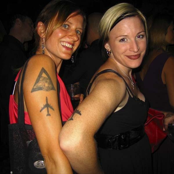Airplane Tattoos On Girls Right Half Sleeve