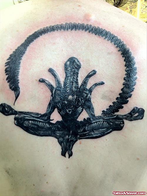 Alien Tattoo On Back