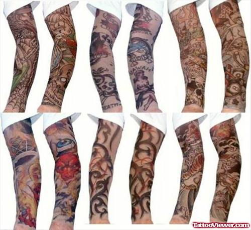 Sleeve Alien Tattoos