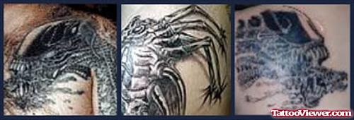 Best Alien Tattoo On Left Shoulder