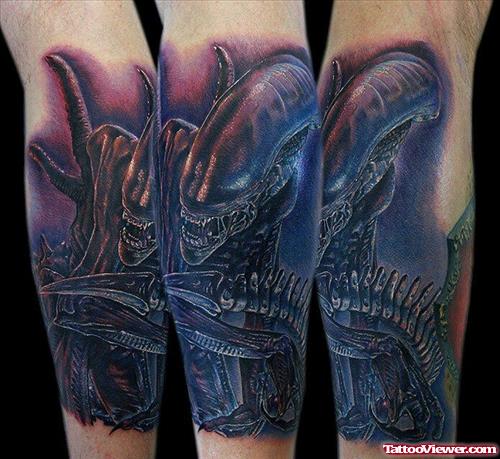 Arm Alien Tattoo