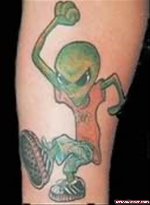 Dancing Alien Tattoo
