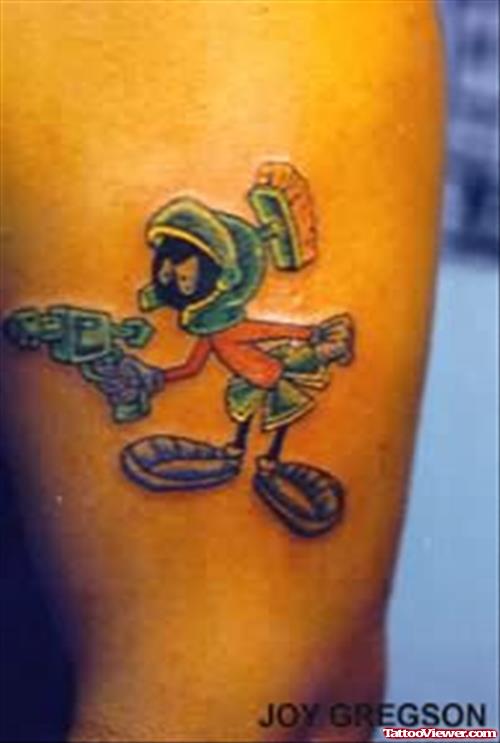 Alien Fighter Tattoo