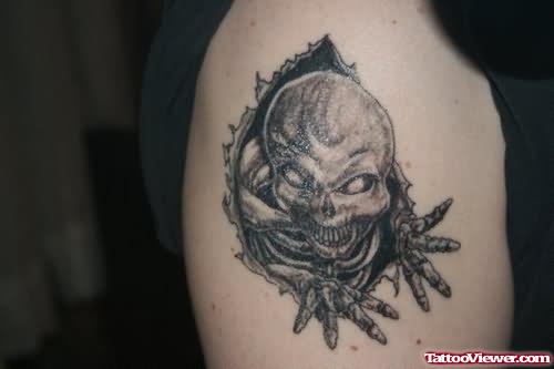 Scary Alien Tattoo Picture