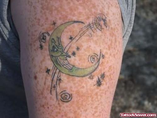 Alien Moon Tattoo
