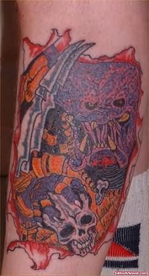 Alien Beast Tattoo