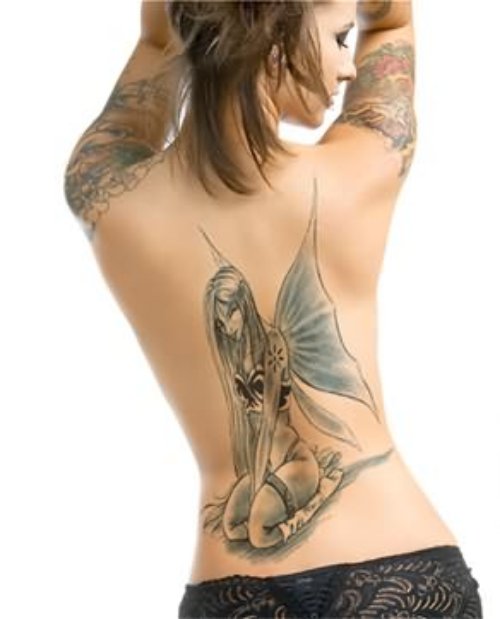 Girl ALien Tattoo