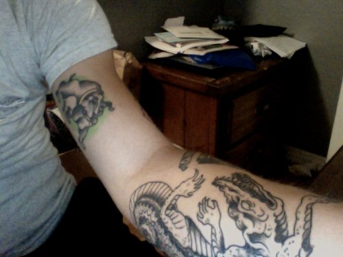 Left Arm Alligator Tattoo
